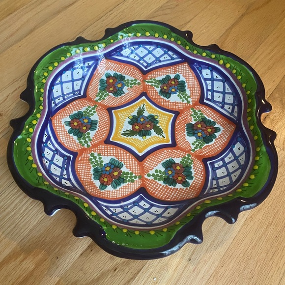 SOLD! Arte Cruz Talavera 12 inch Plates - 6 pc - Picture 6 of 8